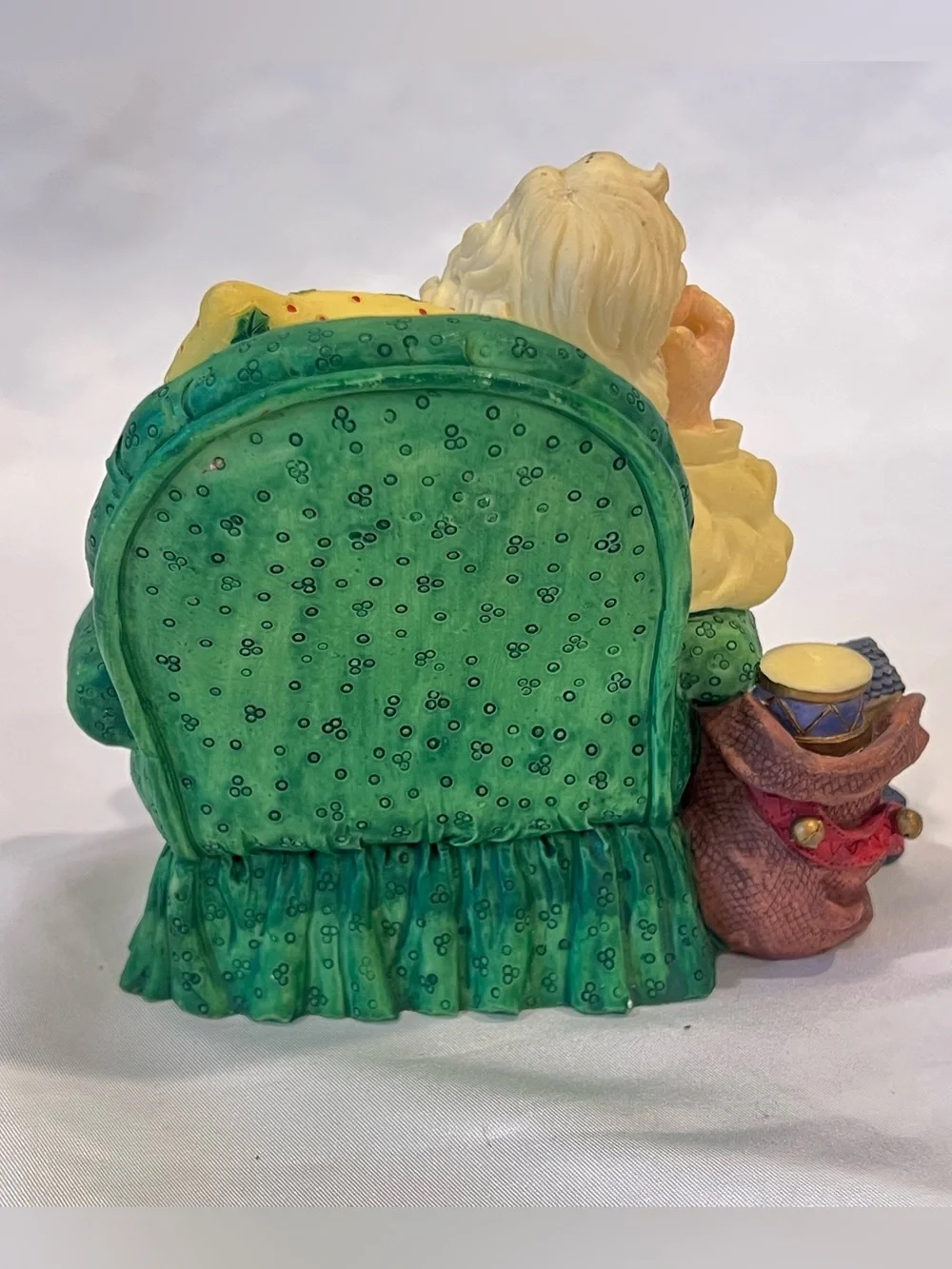 Vintage Santa Green Chair Christmas Figurine Elf Gifts 1990s Walmart